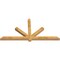 Ekena Millwork Kennewick Rough Sawn Timber Gable Bracket, Western Red Cedar, 84"W x 42"H x 4"D x 4"F, 12/12 Pitch GBW084X42X0404KEN00RWR - alternate 2